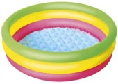 Бассейн Bestway надувной Swim Squad d=102см h=25см 62л с надувным дном, 2+ арт.51104 Код246397 - КОЛОРЛОН ВТД Новосибирск