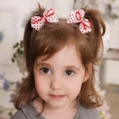 NY20-1 Бантики на резинке с сердечками, 2 шт Baby's Yoj - КОЛОРЛОН ВТД Новосибирск