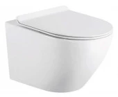 Унитаз Calypso подвесной 490*370*360мм, торнадо крышка Slim 2 кнопки CR230UQ-TK-M - КОЛОРЛОН ВТД Новосибирск