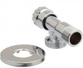 Кран вентильный угловой TeRma (ручка круглая) 1/2"х3/4" 33762 - КОЛОРЛОН ВТД Новосибирск