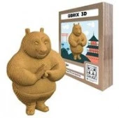 20079 QBRIX Картонный 3D конструктор Панда - КОЛОРЛОН ВТД Новосибирск