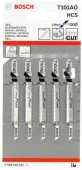 BOSCH Пилка HCS  56мм, T101AO(5), зуб-1,3мм, сим, шлиф, рез- кривой, б/скол, чист, фанера, лам, ДВП - КОЛОРЛОН ВТД Новосибирск