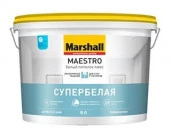 MAESTRO Белый потолок люкс (белая) 9 л глубокоматовая в/д краска для потолков - КОЛОРЛОН ВТД Новосибирск
