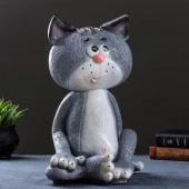 Копилка "Кот сидя большой" серый 40см  3385454 - КОЛОРЛОН ВТД Новосибирск