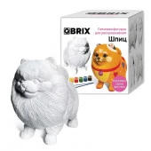 25001 QBRIX Гипсовая фигурка для раскрашивания Шпиц - КОЛОРЛОН ВТД Новосибирск
