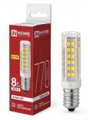 8W Лампа LED-T25-CORN 8Вт 230В E14 4000К 770Лм IN HOME - КОЛОРЛОН ВТД Новосибирск