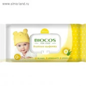 BioCos Влажные салфетки детские уп.100 с клапаном - КОЛОРЛОН ВТД Новосибирск