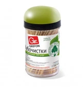Зубочистки в пластиковой круглой баночке Grifon, 200 шт. 400-003 - КОЛОРЛОН ВТД Новосибирск