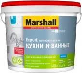 *Marshall для кухни и ванной BW 4,5 л матовая в/д (латексная) краска повышенной влагостойкости - КОЛОРЛОН ВТД Новосибирск