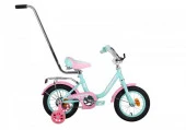 Велосипед Black Aqua Princess 14"; 1s, с ручкой (мятный-розовый) - КОЛОРЛОН ВТД Новосибирск