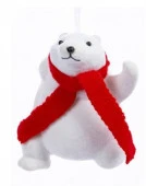 Новогоднее подвесное украшение (полипропилен, полиэстер) / 9,3x7x4,5см арт.90986 - КОЛОРЛОН ВТД Новосибирск