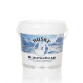 HUSKY Интерьеры и фасады – моющаяся краска и биозащитный грунт  (0,9л; 6шт) - КОЛОРЛОН ВТД Новосибирск