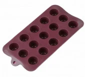 Форма силиконовая  для шоколада 15 ячеек 21*10.5*2 см 6001-37/400/10 - КОЛОРЛОН ВТД Новосибирск