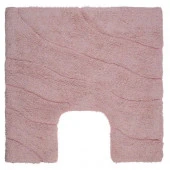 ***Коврик для ванной комнаты хлопковый Волна розовый, TRENDY с U-вырезом 50*50 cm FOR-TR050-U 50 - КОЛОРЛОН ВТД Новосибирск