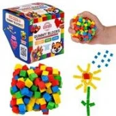 Т23937 GUMMY BLOCKS Конструктор-пластилин, разноцв.дет(кр,син,жёл,зел.микс),кор. 8х8х8 см - КОЛОРЛОН ВТД Новосибирск