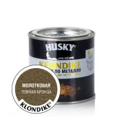 HUSKY-KLONDIKE Краска по металлу с молотковым эффектом темная бронза  (250мл; 6шт) - КОЛОРЛОН ВТД Новосибирск
