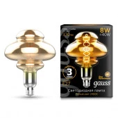 Лампа Gauss Filament BD160 8W 330lm 2400К Е27 gray flexible LED 1/6 - КОЛОРЛОН ВТД Новосибирск