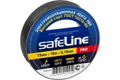 Изолента ПВХ 15мм/10м/0,15мм черный SAFELINE - КОЛОРЛОН ВТД Новосибирск