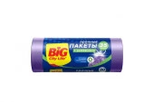***BIG City Пакеты для мусора с затяжками BIO HD 51*53 см 35л 15 шт зелёные 14410053 - КОЛОРЛОН ВТД Новосибирск