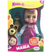 355525 Кукла Маша И МЕДВЕДЬ маша 25см, озвуч, медведь, кор КАРАПУЗ - КОЛОРЛОН ВТД Новосибирск