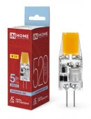 Лампа сд LED-JC-COB 5Вт 12В G4 6500К 520Лм IN HOME - КОЛОРЛОН ВТД Новосибирск