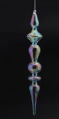 Новогоднее подвесное украшение из стекла / 3,5x24x3,5см арт.90840 (НГ) - КОЛОРЛОН ВТД Новосибирск