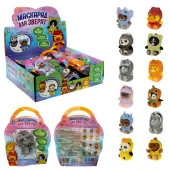 Т23405 1TOY Маскарад для зверят 4,5*6,5см, 12 видов в асс.,пакет, дисплей бокс - КОЛОРЛОН ВТД Новосибирск