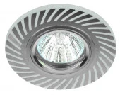 ***DK LD39 WH/CH Светильник ЭРА декор c Led подсветкой MR16, белый/хром - КОЛОРЛОН ВТД Новосибирск