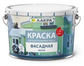 Краска фасадная всесезонная Лакра Белый 14кг Л-С - КОЛОРЛОН ВТД Новосибирск