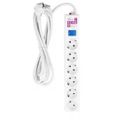 PowerCube Сетевой фильтр (5с/з+1б/з, 3м) белый SPL(5+1)-16B-P-3М WHITE*** - КОЛОРЛОН ВТД Новосибирск