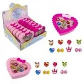Т21034 1TOY наб.украш."Sweet heart Bijou" в шк.8 колец леденцы, 13*11,5см, 12 шт. в д/б.27*25*12,5см - КОЛОРЛОН ВТД Новосибирск