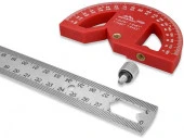 Vertextools  линейка разметочная  profi 7в1, 300х25мм inox+пластик pa66 толщина 1,7 мм 3046-5 - КОЛОРЛОН ВТД Новосибирск