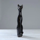 Копилка "Кот", глазурь, чёрная, 42 см 749136 - КОЛОРЛОН ВТД Новосибирск