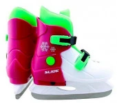 Коньки ледовые раздвижные Slide Pink (S (29-32)) - КОЛОРЛОН ВТД Новосибирск