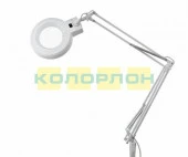 31-0021 Лупа на струбцине круглая настольная 8Х с подсветкой, белая  REXANT - КОЛОРЛОН ВТД Новосибирск