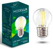 15W MODELUX ML2883- G45-15W-Е27-4500 clear - КОЛОРЛОН ВТД Новосибирск