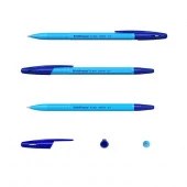 58089  РУЧКА ШАР. ERICH KRAUSE® R-301 NEON STICK, 0,7 ММ, НАБОР 04ШТ, СИНИЙ, ПАКЕТ /24/288/ - КОЛОРЛОН ВТД Новосибирск