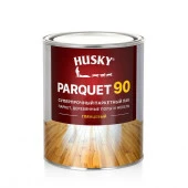 HUSKY PARQUET 90 Суперпрочный паркетный лак глянцевый (0,9л; 6шт) - КОЛОРЛОН ВТД Новосибирск