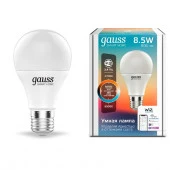 Лампа Led Gauss Smart Home DIM+CCT E27 A60 8.5 Вт - КОЛОРЛОН ВТД Новосибирск