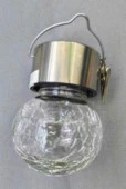 Фонарь садовый 9х6см LED подвесной, солнечная батарея, теплый белый арт.2024-6147 Код276847 - КОЛОРЛОН ВТД Новосибирск
