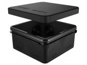 GreenEl Распред коробка двухкомп 80х80х40мм открытой установки чёрная IP67 GE42435-05 - КОЛОРЛОН ВТД Новосибирск