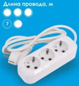 LEEK Удлинитель (3с/з, 7м, ПВС 3Х1) LE070200-0034 - КОЛОРЛОН ВТД Новосибирск