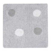 Коврик для ванной комнаты хлопковый, 60*60 см, MIRACLE, SILVER FOR-MIR60-60SIL - КОЛОРЛОН ВТД Новосибирск