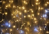 Занавес светодиодный для дома 3,0*2,5 м 480 ламп LED, прозрач.пров, Теплый белый (можно соединять) - КОЛОРЛОН ВТД Новосибирск