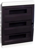 Tekfor Бокс встраиваемый 3х18М прозрачная черная дверь IP41 BVK 40-54-1*** - КОЛОРЛОН ВТД Новосибирск