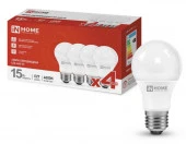 15W LED-A60-VC 4PACK 15Вт 230В Е27 4000К 1430Лм (4шт./упак) IN HOME - КОЛОРЛОН ВТД Новосибирск