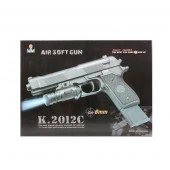 233176  ПИСТОЛЕТ (П) С ФОНАРЕМ, С ПУЛЬКАМИ K2012-C В КОР. в кор.2*48шт - КОЛОРЛОН ВТД Новосибирск