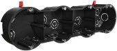 GreenEl Подрозетник 4-ой 283х70х45мм для полых стен с саморезами, с лапками GE 40025 - КОЛОРЛОН ВТД Новосибирск
