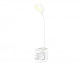 DE561 WH белый L Настольная Led лампа со встроенной аккумулятороной батареей и органайзером 4200K 4W - КОЛОРЛОН ВТД Новосибирск