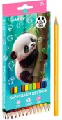 Карандаши 24цв. deVENTE "Yummy Panda" 5024536 шестигр.,2М,диаметр гриф.2,8мм,к/к - КОЛОРЛОН ВТД Новосибирск